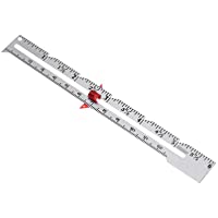 Newin Star Practiacl de Coser de Puntada Medidor Durable Medidor Multi usos Empuje Remiendo Regla Nivel de Metal…